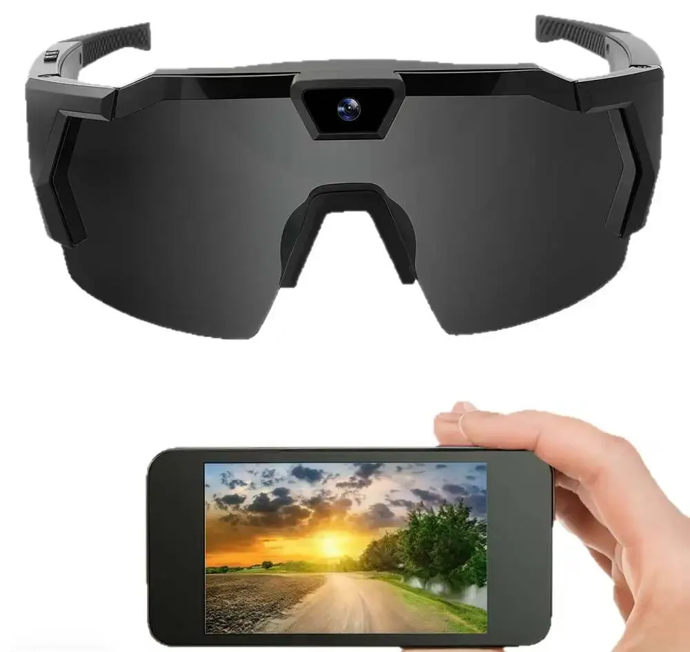 Smart Camera Glasses, Outdoor Sports HD Recording Video, Cycling Action Sunglass